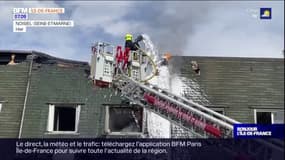 Seine-et-Marne: un incendie détruit cinq pavillons à Noisiel