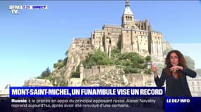 Le funambule de l'extrême Nathan Paulin va tenter de battre un record du monde au Mont-Saint-Michel