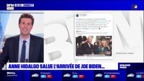 Paris: Anne Hidalgo salue l'arrivée de Joe Biden à la Maison Blanche