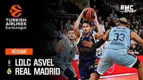 Résumé : ASVEL-Real Madrid (77-87) - Euroleague