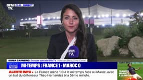 France-Maroc: les Bleus mènent 1 à 0 à la mi-temps