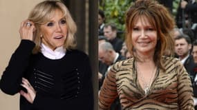 Brigitte Macron et Clémentine Célarié