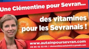 "Une Clémentine pour Sevran..." le slogan insolite de Clémentine Autain pour les municipales