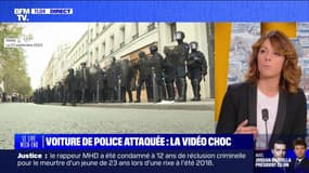 Voiture de police attaquée par des manifestants : la vidéo choc - 24/09