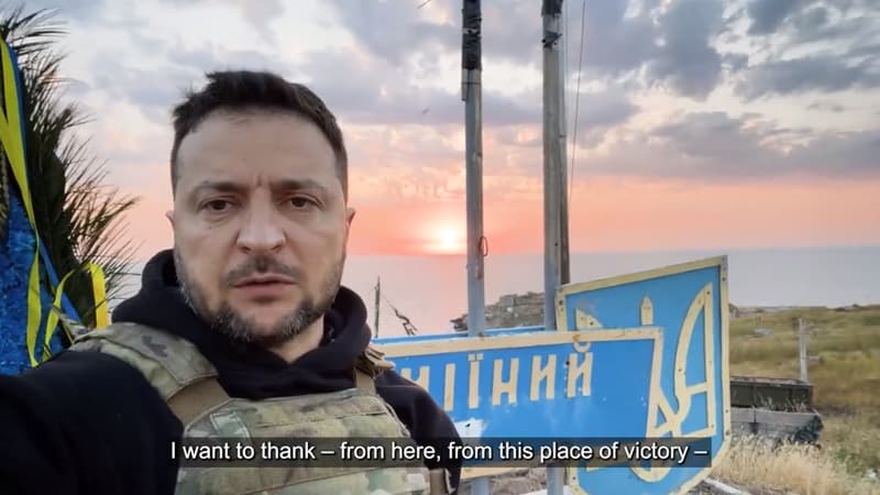 500 jours de guerre en Ukraine: Zelensky visite l'île des Serpents, symbole de la résistance à la Russie