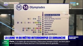 Île-de-France: la ligne 14 du métro interrompue ce dimanche