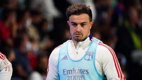 Xherdan Shaqiri à l'échauffement avec l'OL
