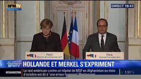 Lutte contre Daesh: La conférence de presse de François Hollande et d'Angela Merkel