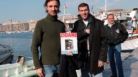Christophe Dugarry et Zinédine Zidane en 1998