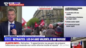 Fabien Roussel "regrette cette décision du Conseil constitutionnel" et "appelle à ne pas promulguer la loi" sur la réforme des retraites