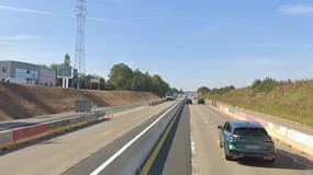 La route M351, entre le quartier Hautepierre à Strasbourg et la commune de Wolfisheim.