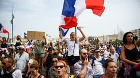 Manifestation contre le pass sanitaire le 24 juillet 2021 à Marseille