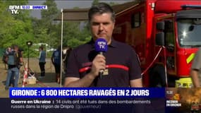 L'incendie en Gironde "continue de se propager" mais "de manière beaucoup moins virulente" selon les pompiers