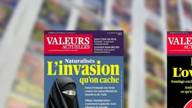Deux exemples de unes de "Valeurs actuelles".