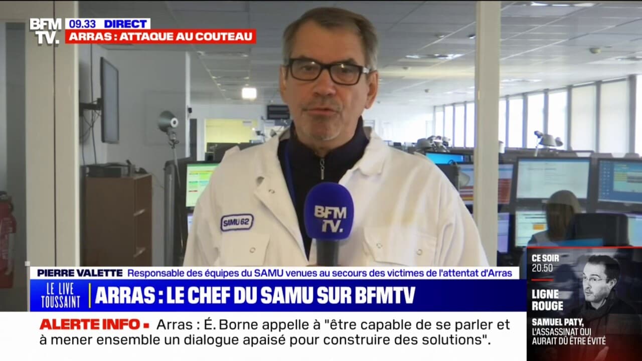 Pierre Valette, Responsable Des équipes Du SAMU Intervenues à Arras ...