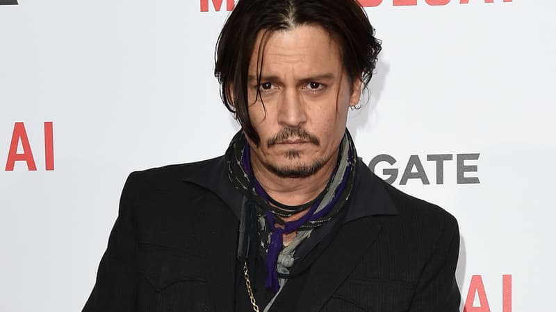 L'acteur américain Johnny Depp lors de la première du film "Mortdecai" à Hollywood en janvier 2015. 