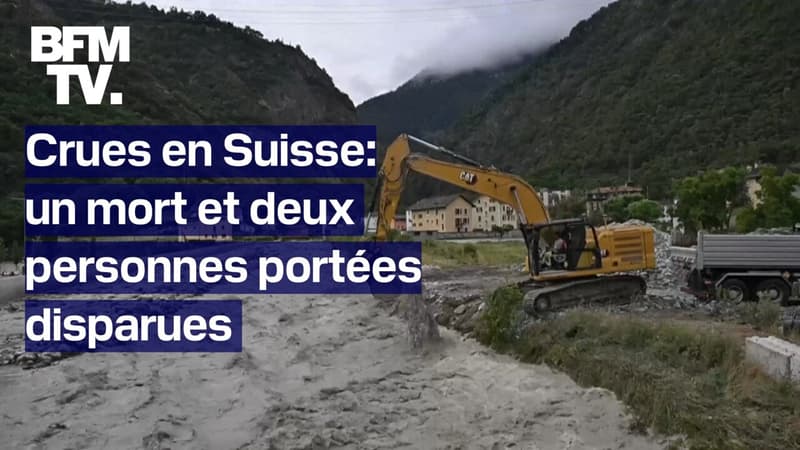 Suisse: un mort et deux personnes portées disparues après de fortes crues