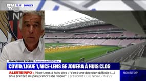 Nice-Lens à huis-clos: le président de l'OGC Nice assure que "c'est une décision extrêmement difficile à prendre"