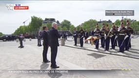 Visite d'État de Joe Biden à Paris: les hymnes américain et français retentissent au pied de l'Arc de Triomphe 