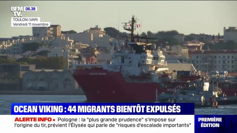 Ocean Viking: la France veut expulser 44 des 234 rescapés