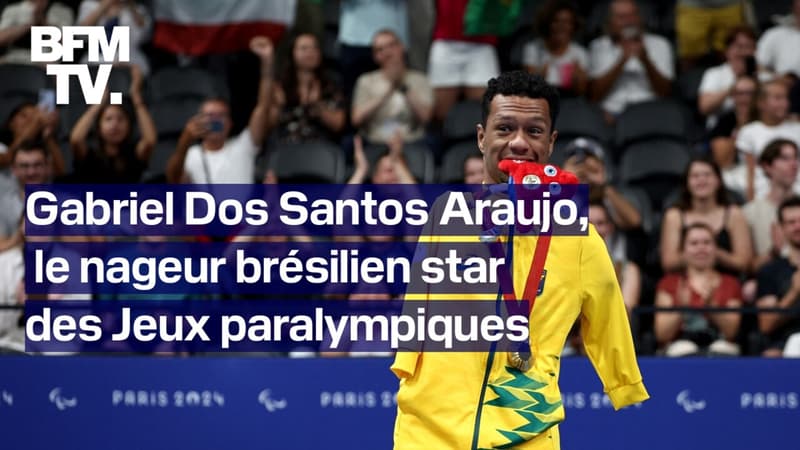 Gabriel Dos Santos Araujo, le nageur brésilien devenu une star des Jeux paralympiques