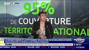 Marianne Laigneau (Présidente du Directoire d'Enedis): Enedis signe un accord avec la fédération du BTP pour "rendre nos métiers communs plus attractifs, inciter les jeunes à s'engager dans des filières techniques"