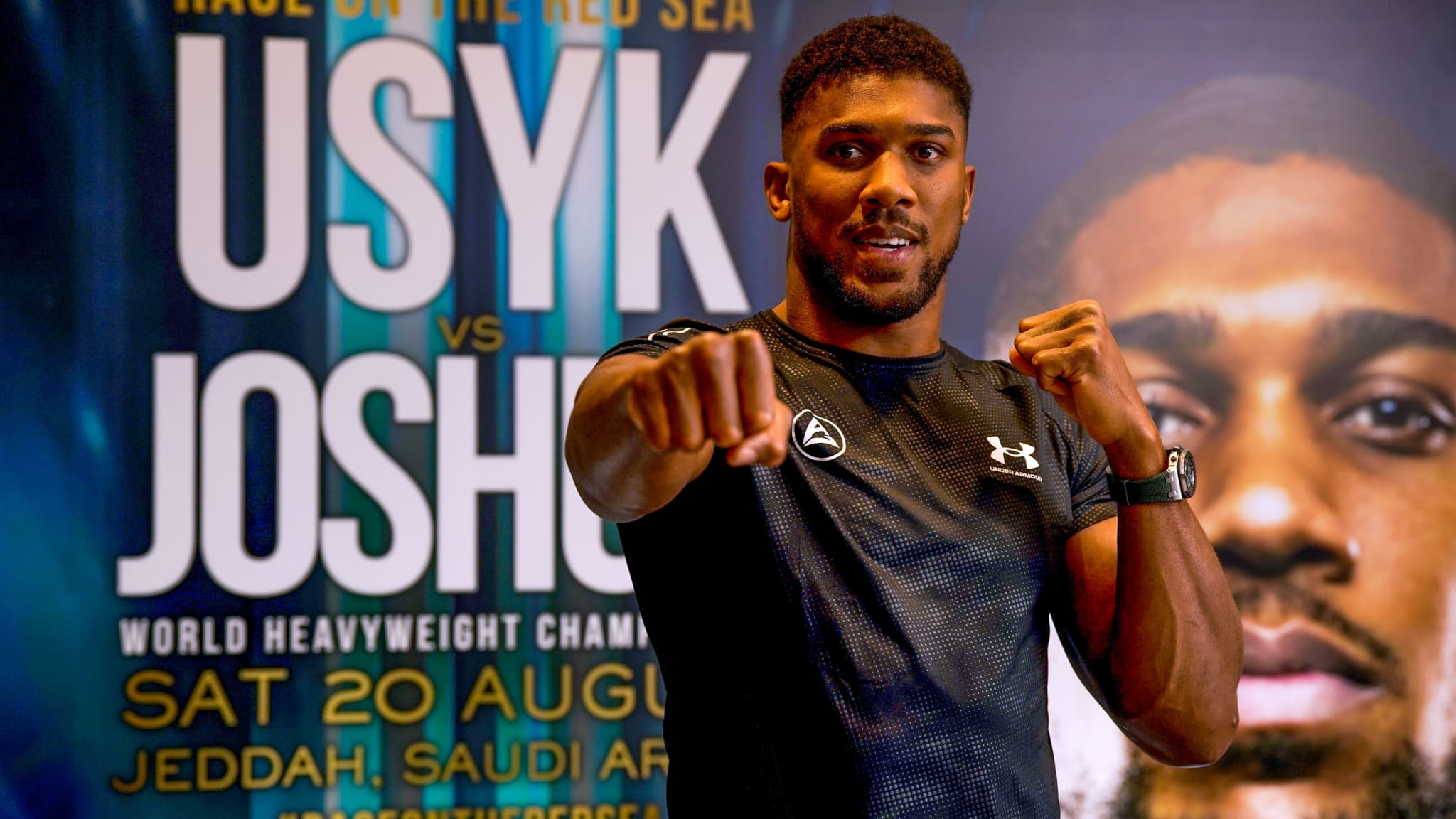 Anthony Joshua avant son deuxième combat contre Oleksandr Usyk en août 2022 Anthony Joshua avant son deuxième combat contre Oleksandr Usyk en août 2022