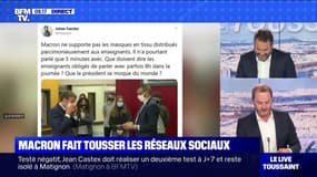 Emmanuel Macron pris d'une quinte de toux, fait réagir les réseaux sociaux