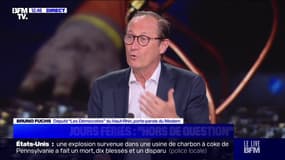 Surpression de deux jours fériés: "Je ne suis pas hostile à ce qu'il y ait une discussion avec les partenaires sociaux", explique Bruno Fuchs (Modem)