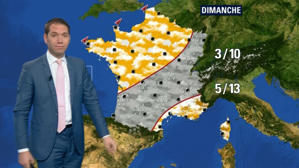 Les prévisions pour le dimanche 16 décembre. Les prévisions pour le dimanche 16 décembre.