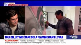 Flamme olympique dans le Var: une fresque géante réalisée par l'artiste César Malfi