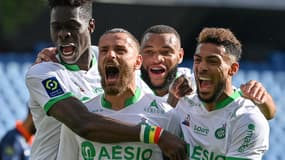 La joie des joueurs de Saint-Etienne