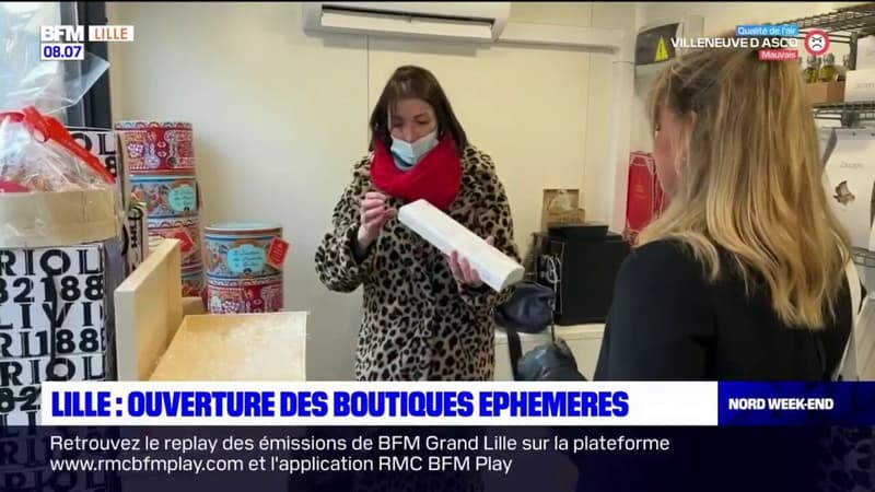 Lille: les commerçants renouent avec leurs clients grâce à des boutiques éphémères