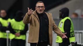 L'agacement de Franck Haise, coach de Nice, en Ligue Europa, 11 décembre 2025