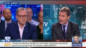 Retraites: il faut “qu’un euro cotisé rapporte la même chose à tous les Français”, affirme Richard Ferrand