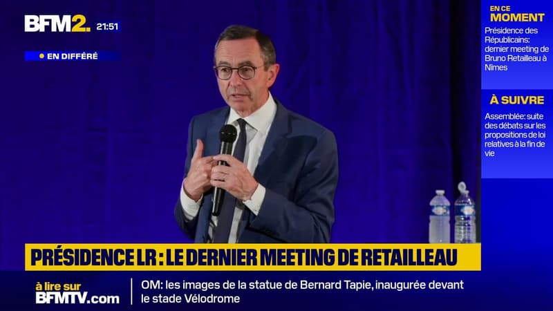 Présidence LR: Bruno Retailleau revient sur son choix d'entrer au gouvernement de François Bayrou
