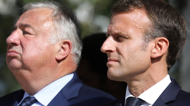 Gérard Larcher et Emmanuel Macron