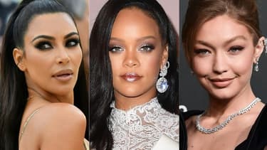 Kim Kardahsian, RIhanna et Gigi Hadid