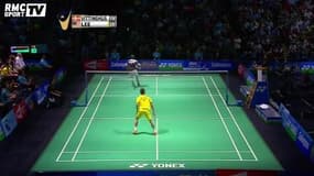 Un point incroyable en badminton