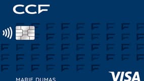 Une carte Visa du CCF