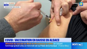 Covid: la vaccination est en baisse en Alsace