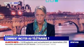 "Je pense qu'il y a un problème de lassitude": Elisabeth Borne explique pourquoi le recours au télétravail a baissé en France