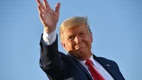 Donald Trump le 19 octobre 2020 en quittant l'aéroport de Tucson, dans l'Arizona