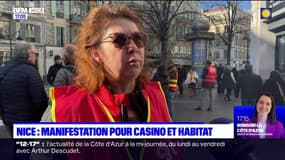 Nice: manifestation pour Casino et Habitat
