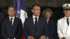 Emmanuel Macron à Nouméa le 23 mai 2024