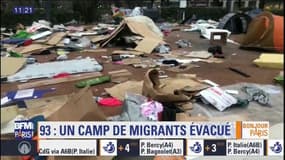 Un campement de migrants évacué à Saint-Denis