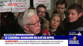 Cardinal Barbarin relaxé: son avocat estime qu'il "va finir par croire aux anges"
