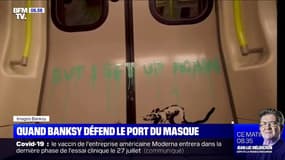 Banksy défend le port du masque dans le métro de Londres
