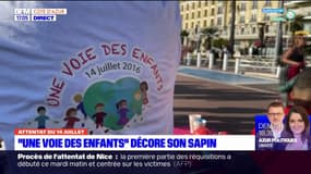 Attentat du 14 juillet: "Une voie des enfants" décore son sapin à Nice