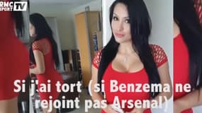 Une Vénézuélienne prend un pari pour Benzema